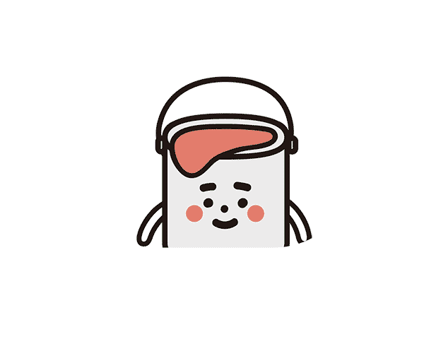 dH風格油漆吉祥物