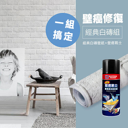 壁癌bye套組(經典白磚)