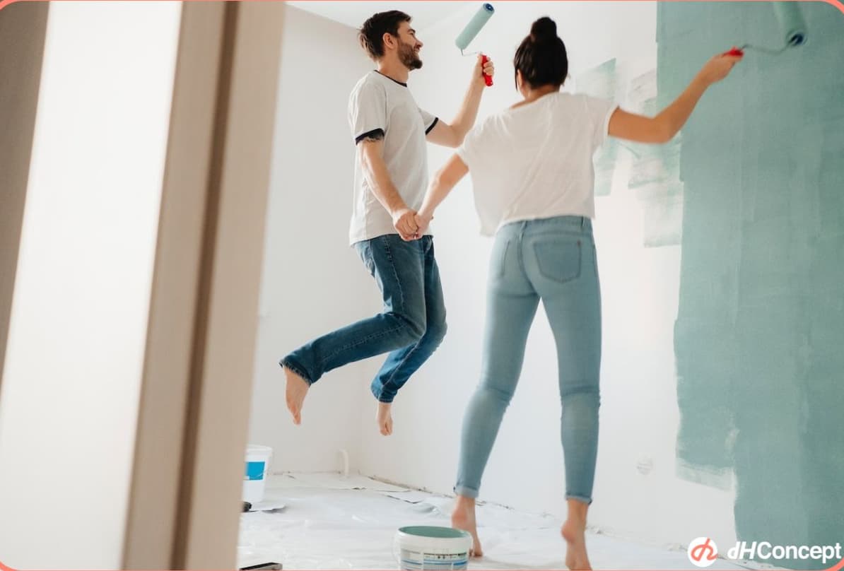 第一次油漆就上手！跟著步驟走你也能動手塗新色｜DIY 油漆改造案例 - dHConcept 玩味空間