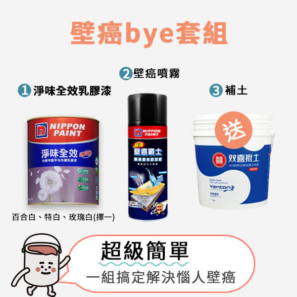 [丹哥同款] 壁癌bye套組  (贈品補土已贈完)
