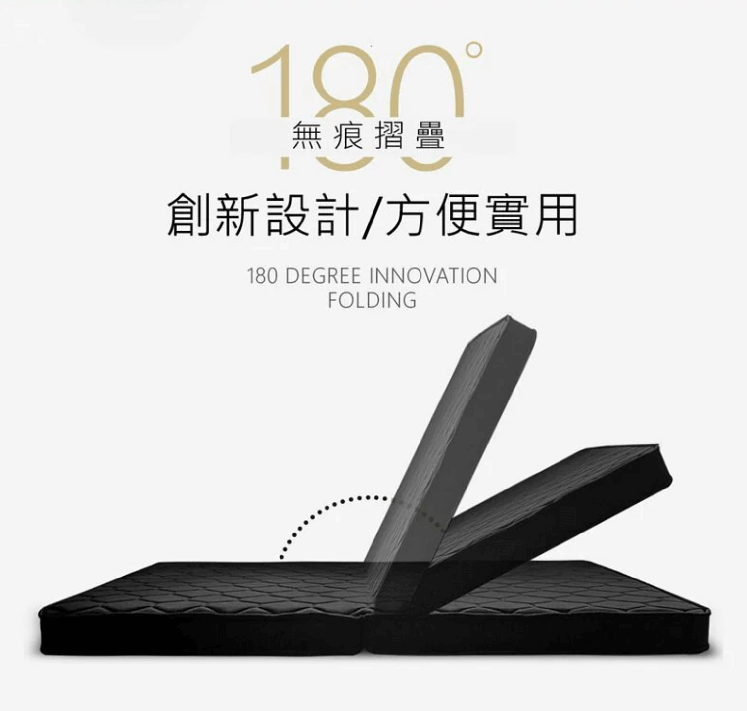 標準單人/3尺 奈米石墨烯可折疊獨立筒薄墊