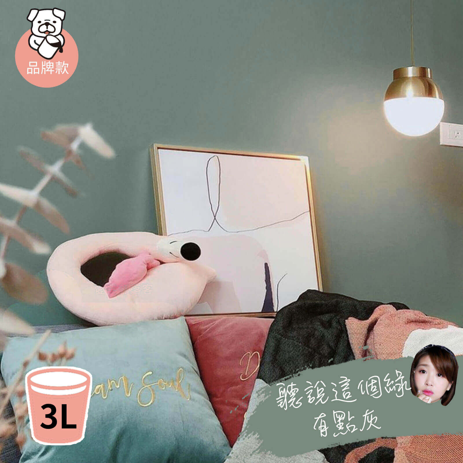 品牌款 聽說這個綠有點灰(3公升)