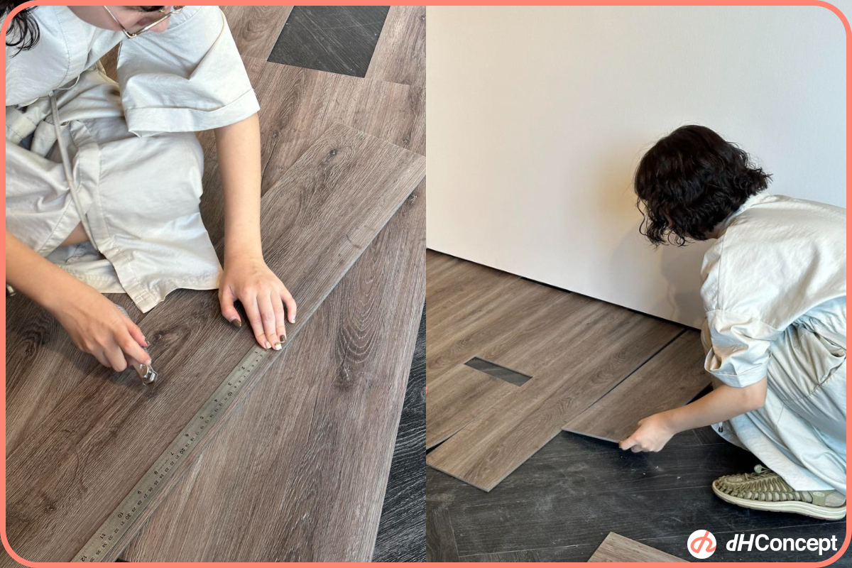 歐巴地板安裝容易嗎？有哪些優點？需要特別注意哪些問題？｜DIY 地板改造案例 - dHConcept 玩味空間