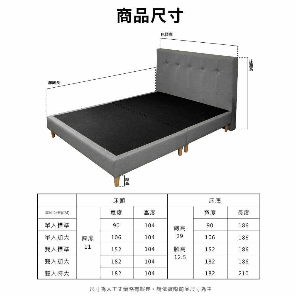 Alan艾倫北歐風超耐抓貓抓皮床組(床頭片+床底)